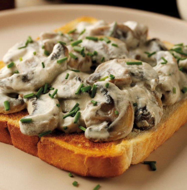 Creamy Mustard Mushrooms on Toast