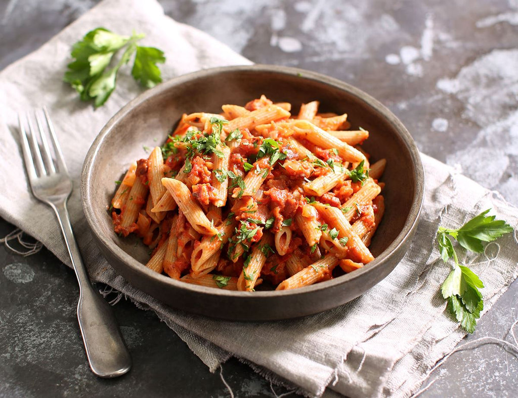 Bacon, Fennel & Creamy Tomato Pasta